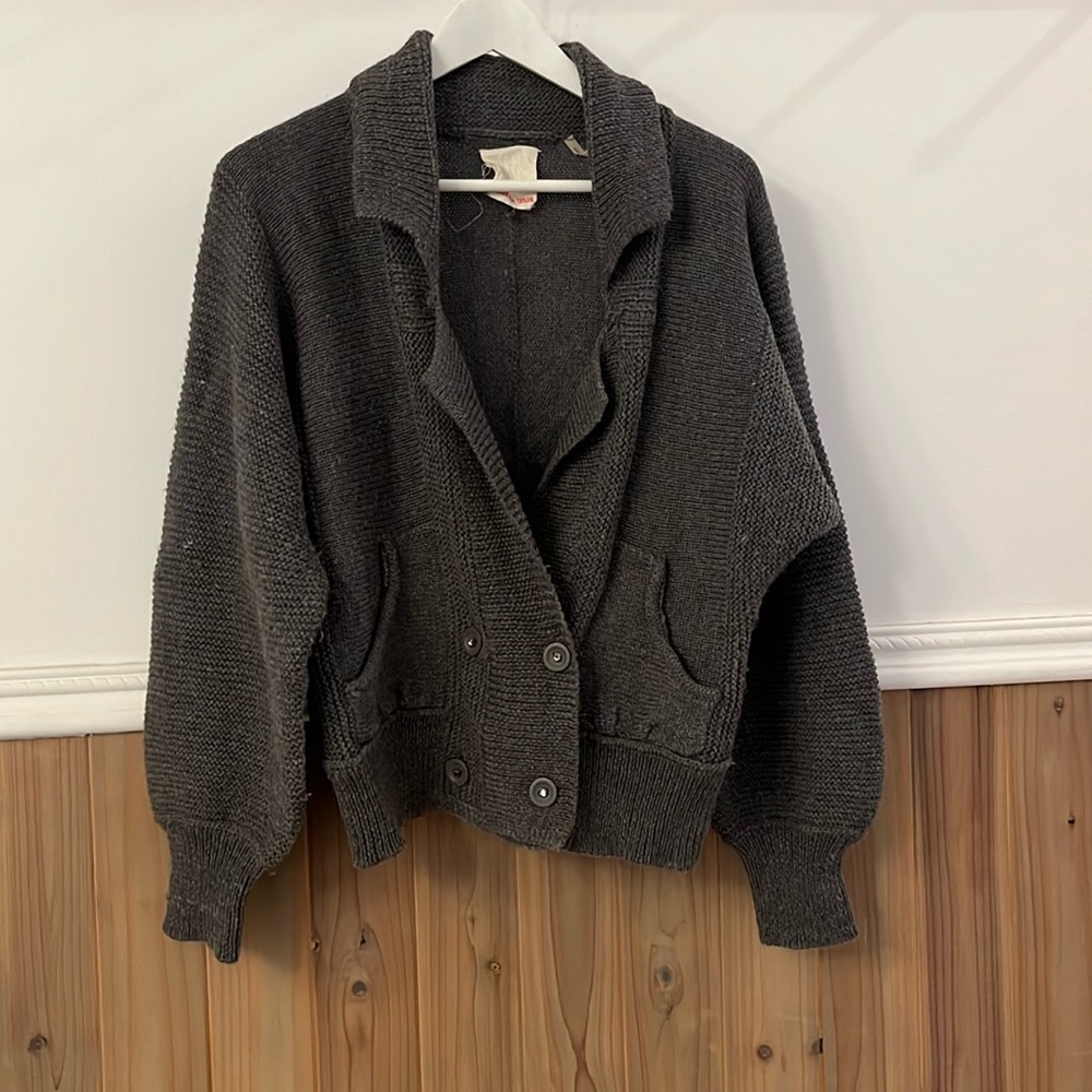 Rebecca Taylor wool sweater jacket cardigan size medium